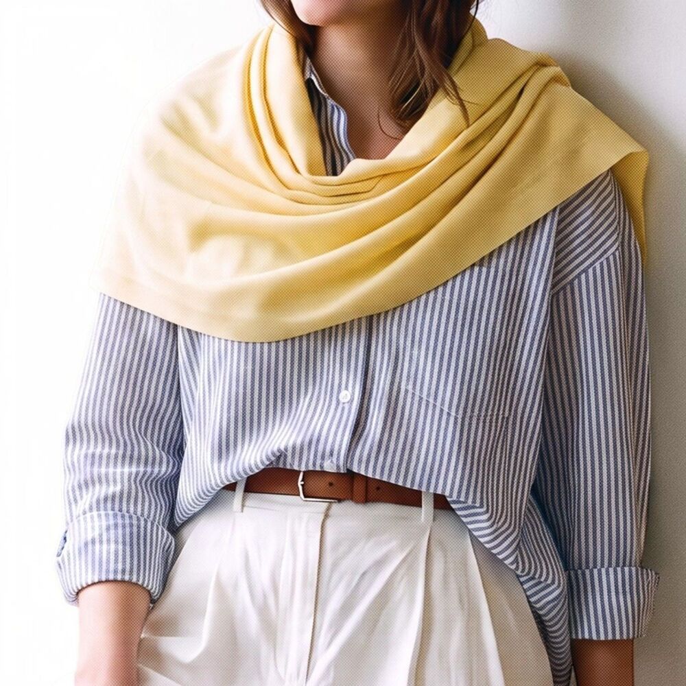 Nordstrom Yellow Cashmere Scarf